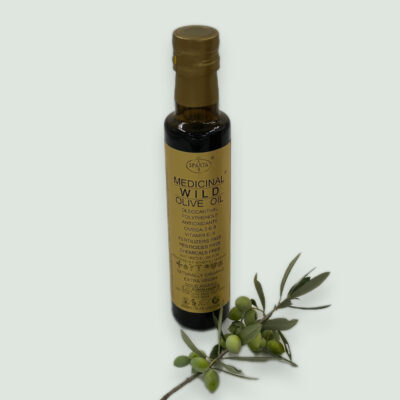 Single bottle of Sparta Medicinal Gold Label high phenolic olive oil
