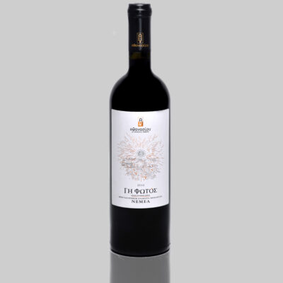 GI FOTOS ( trsl LIGHT LAND) -Agiorgitiko Organic Red Dry 750ml Athanasiou Winery - P.G.I Peloponnese Greece
