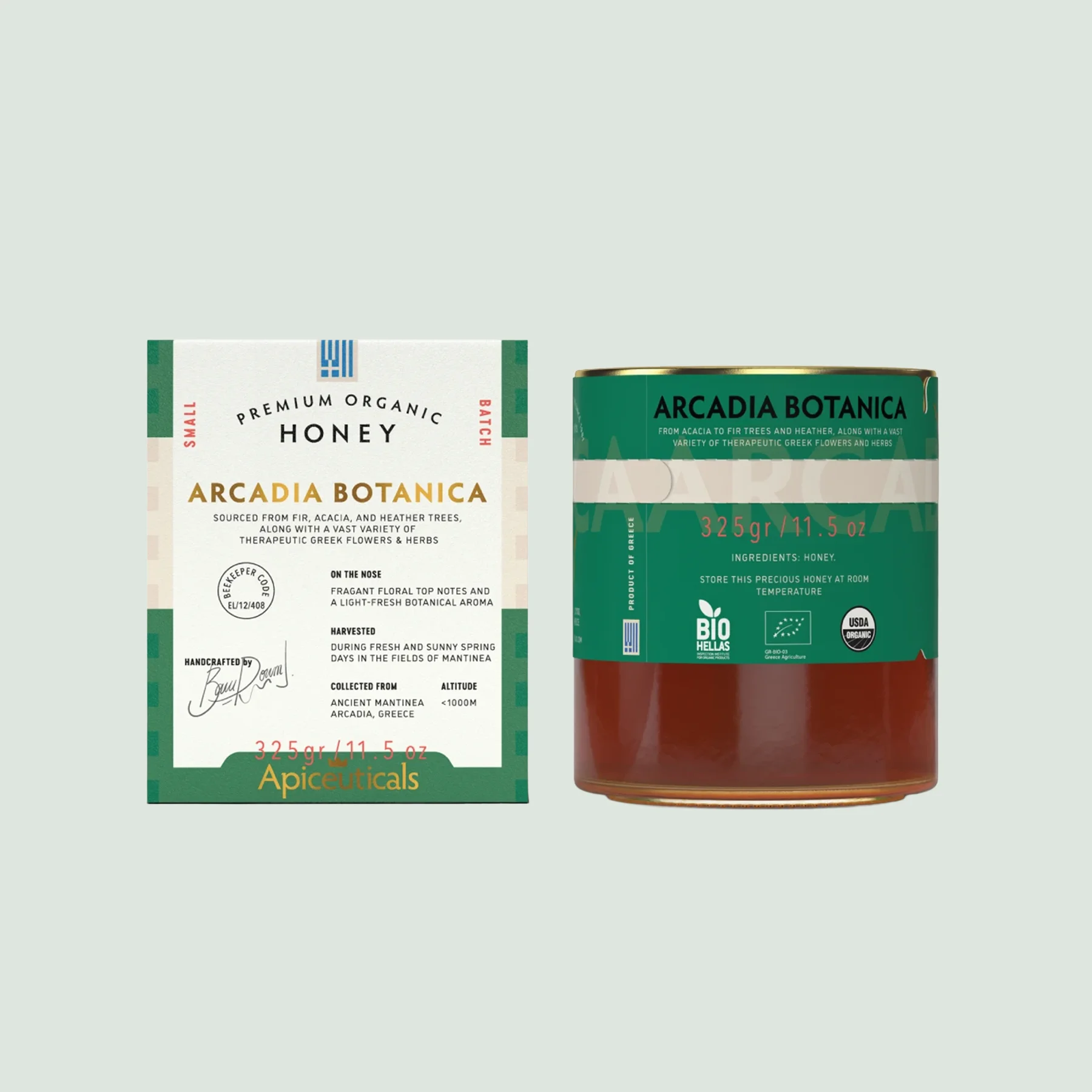 ARCADIA BOTANICA Premium Organic Honey from Greece