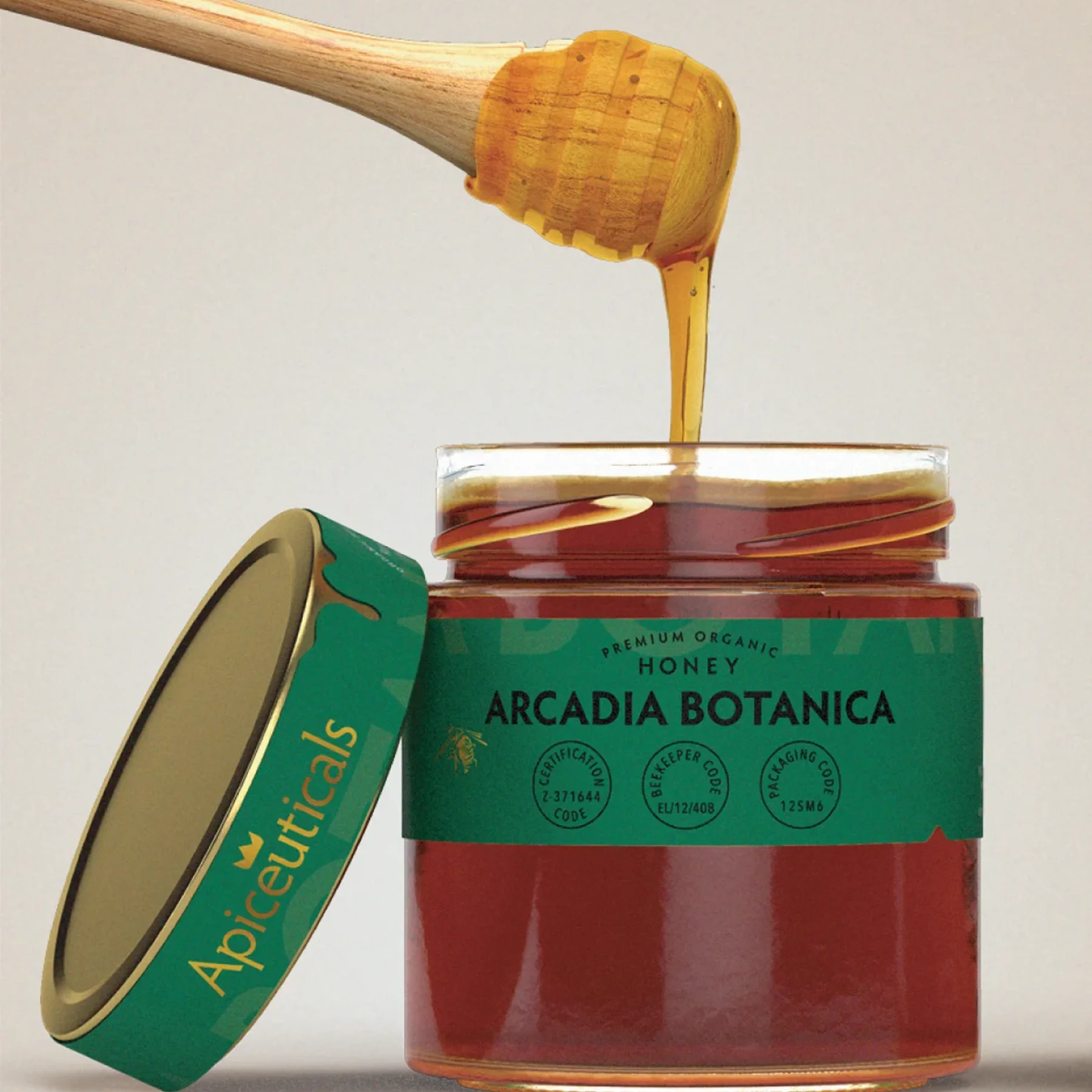 Full-Bodied Greek Organic Honey from Wild Arcadian Flora