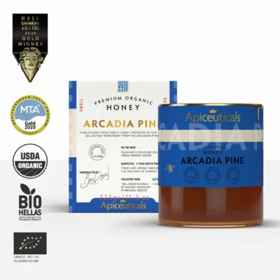 Raw Organic Greek Blossom Honey from the Pristine Land of Arcadia