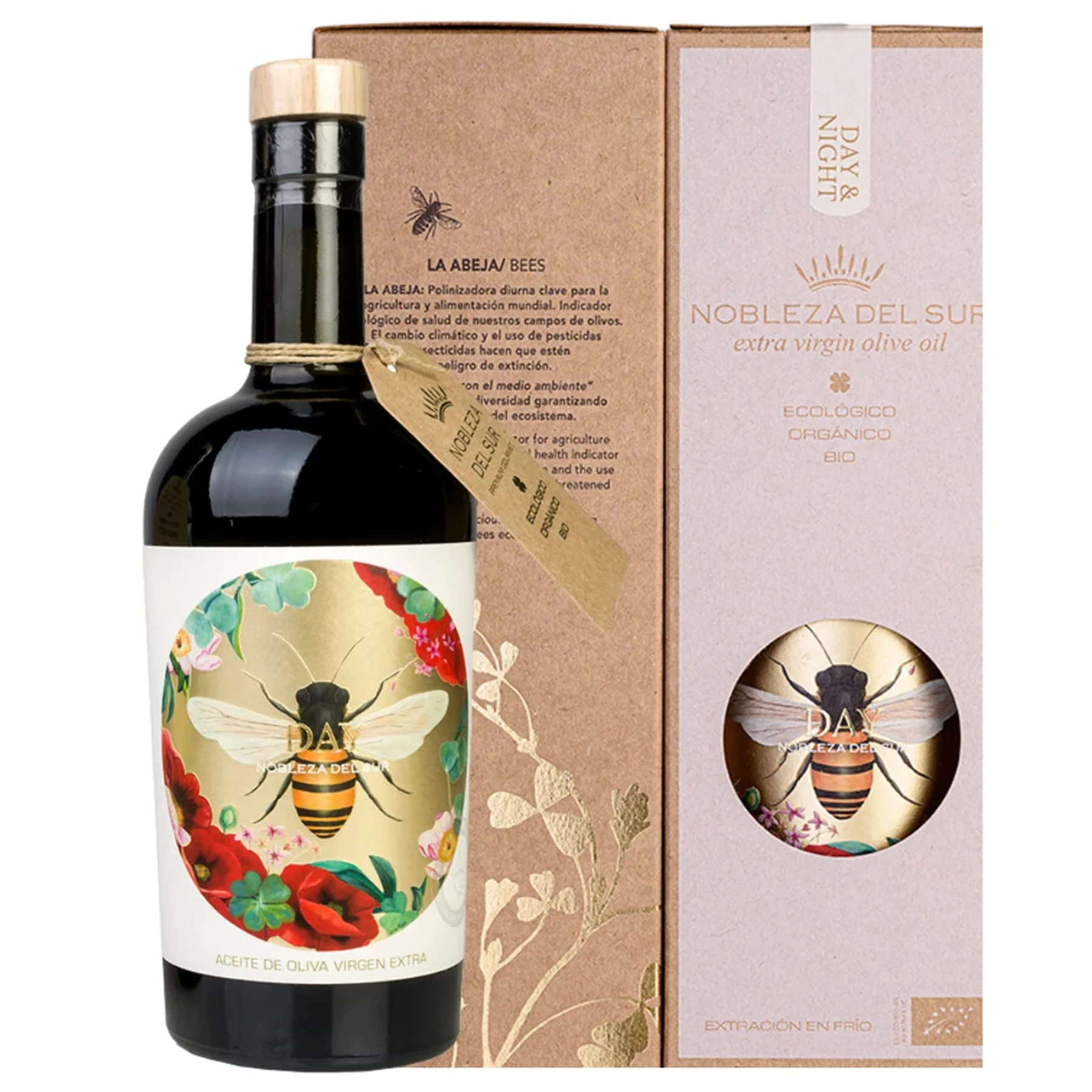 Detailed view of the Cosecha Temprana label showing organic certification and design inspired by nature.