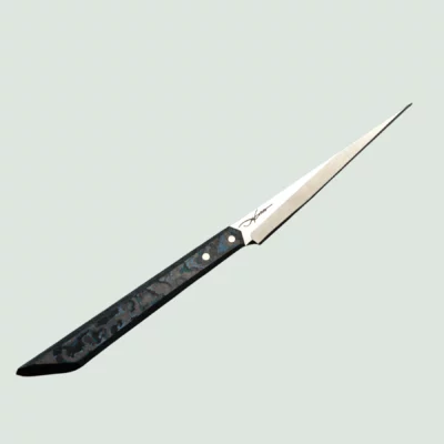 Close-Up of Hyrieus Handmade Chef Knife Blade