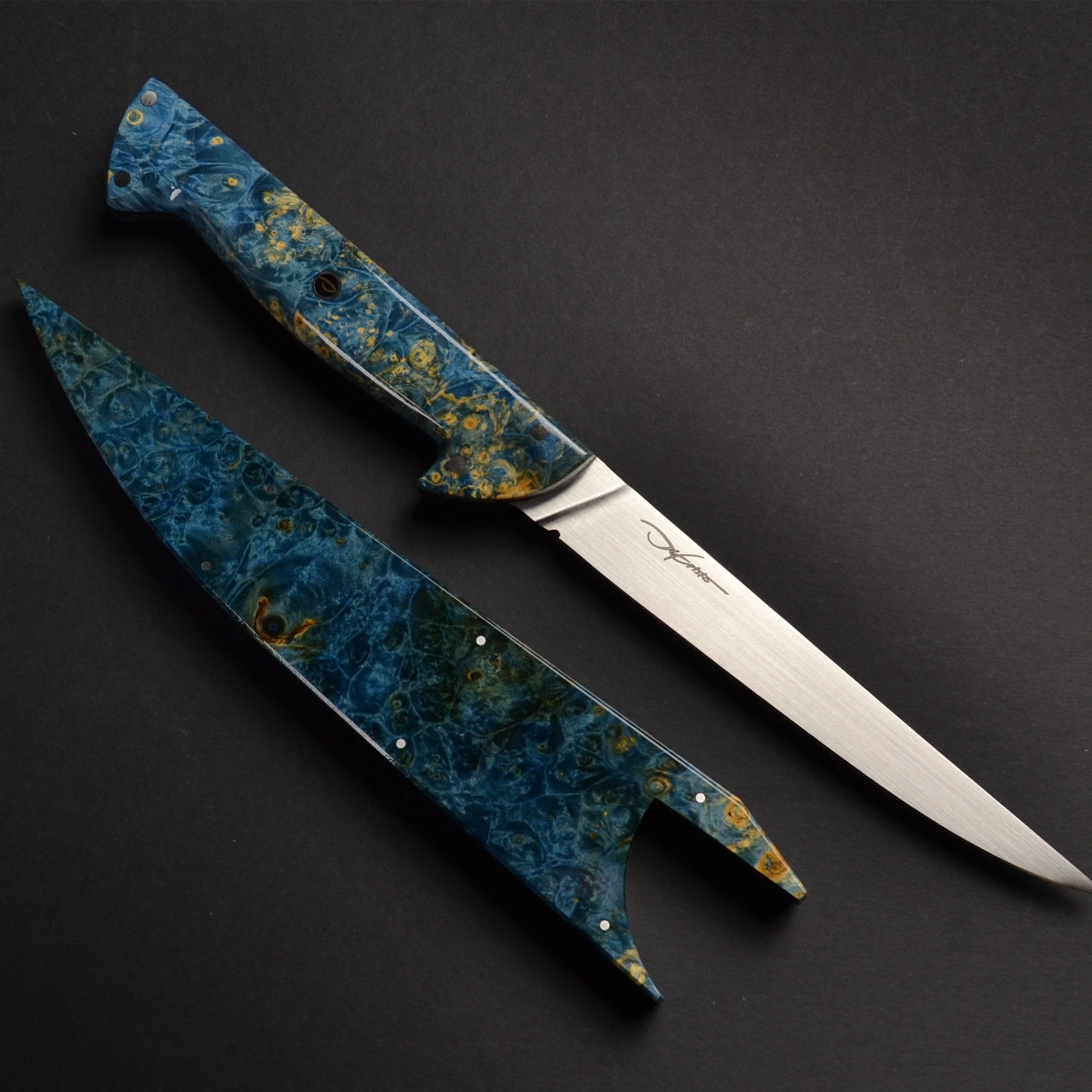 Chef Boning Knife Leukothea - Handle and Blade