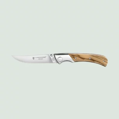 Claude Dozorme EOK folding knife with olive wood handle