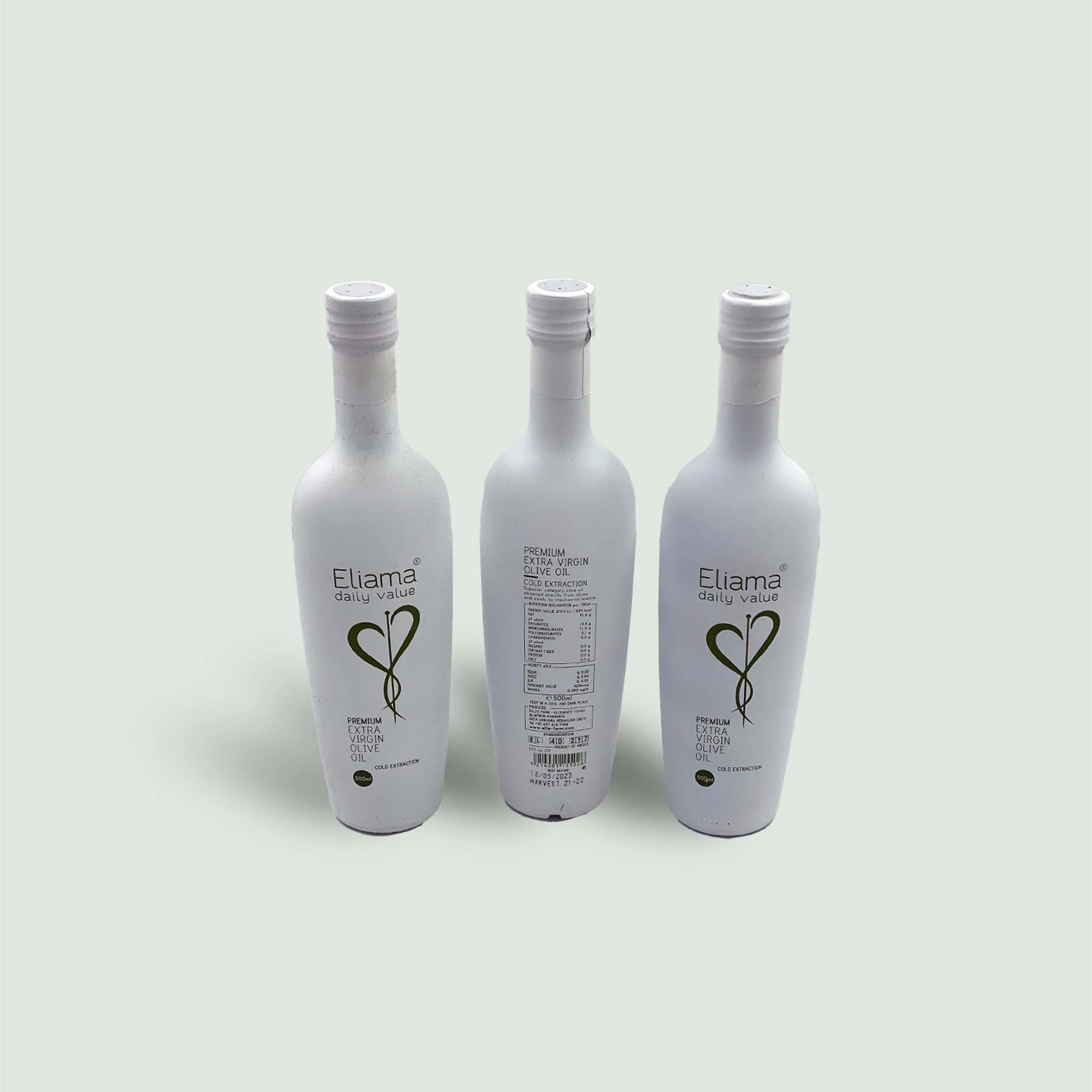 Evoo Olive Oil Premium | Eliama Daily Value Pack of 3 back side