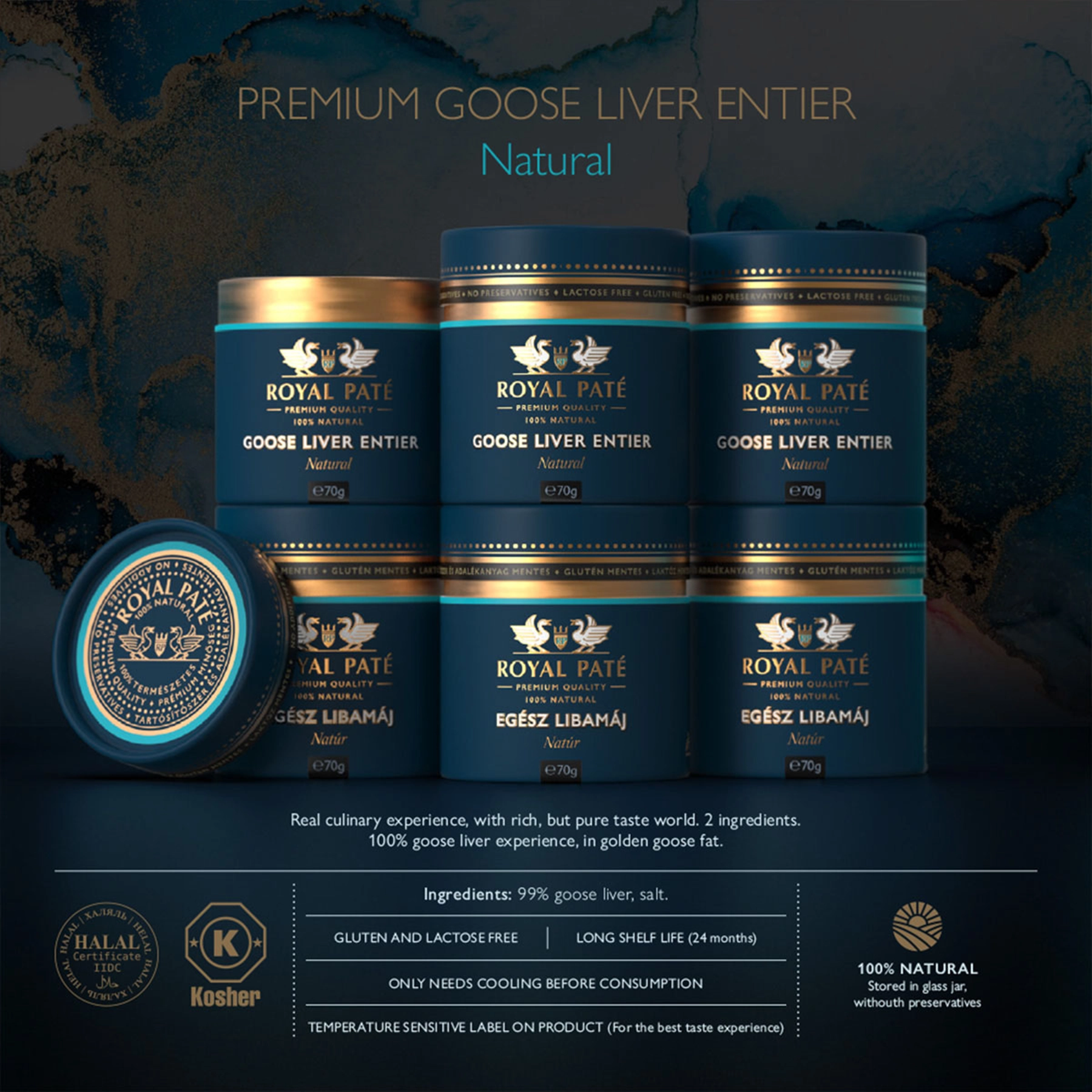 Multiple Royal Pate Foie Gras Jars – Premium Gourmet Collection
