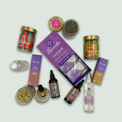 Lavandia Organic Bundle: Mix and Match Your 6 Favorite Herbs & Essential oils