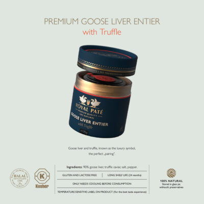 1x70gr PREMIUM WHOLE FOIE GRAS - with truffles 90%