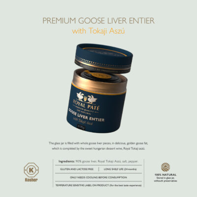 1x70gr PREMIUM WHOLE FOIE GRAS - tokaji Azu 90%