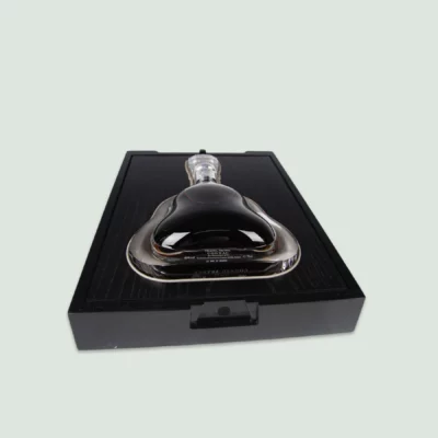 Side view of Richard Hennessy bottle, highlighting its sleek and modern design.