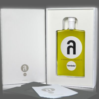 λ /lambda/ Ultra Premium Extra Virgin Olive Oil (500 ml) in a Handcrafted Gift Box
