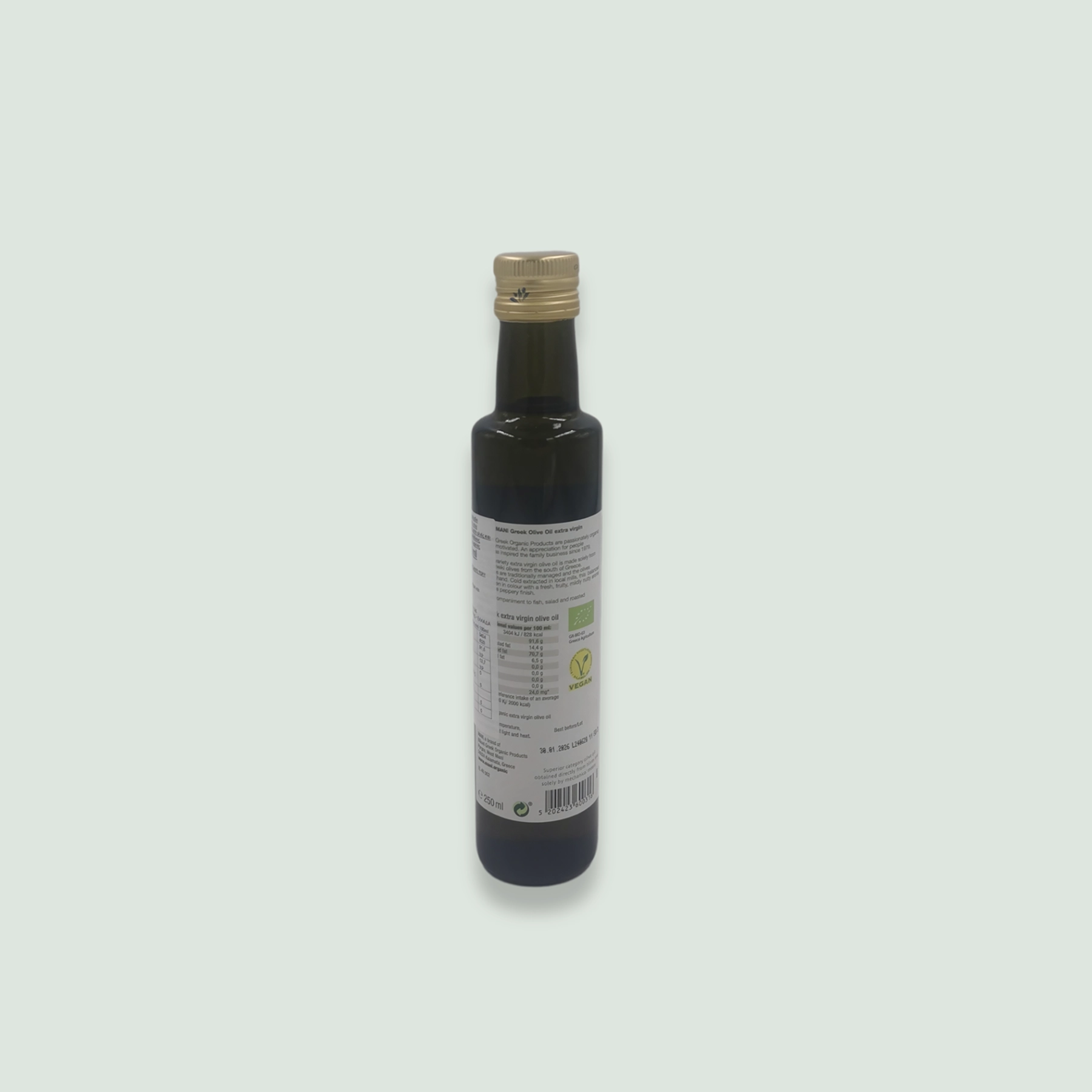 Mani Blauel Organic EVOO 250ml / 8.45 fl oz