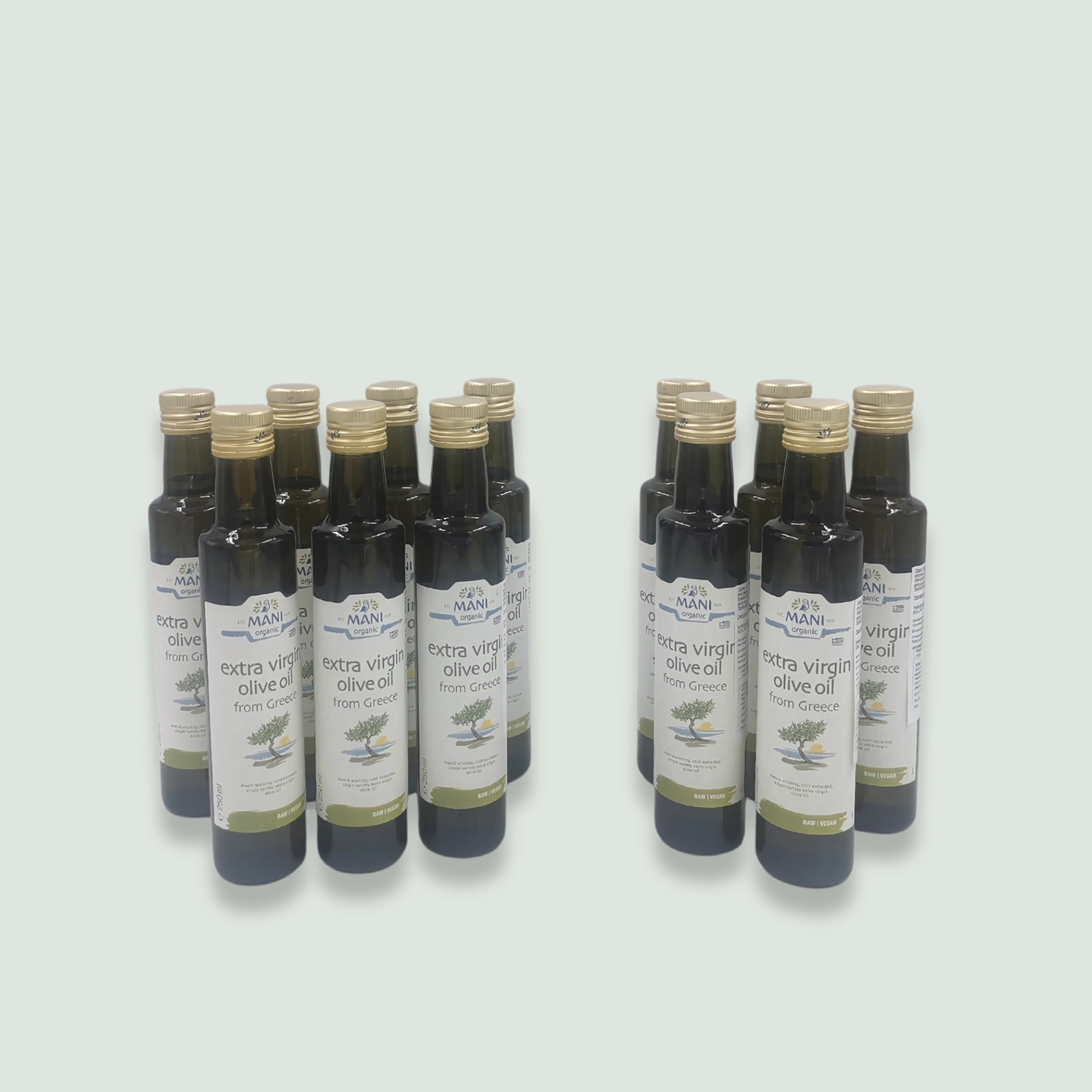 Mani Blauel Organic EVOO Bulk Pack 12x 250ml/8.45 fl oz - Image 2