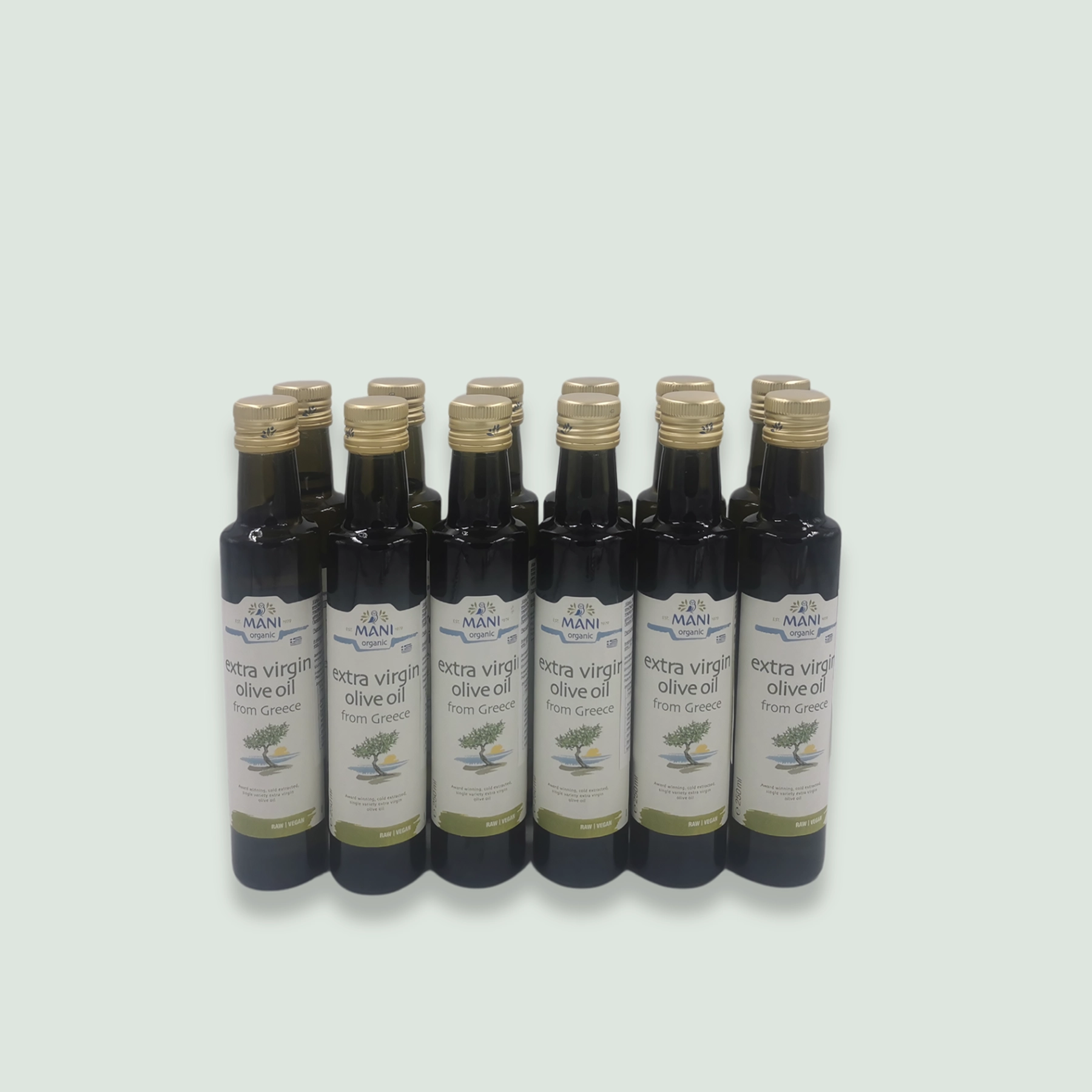 Mani Blauel Organic EVOO Bulk Pack 12x250ml