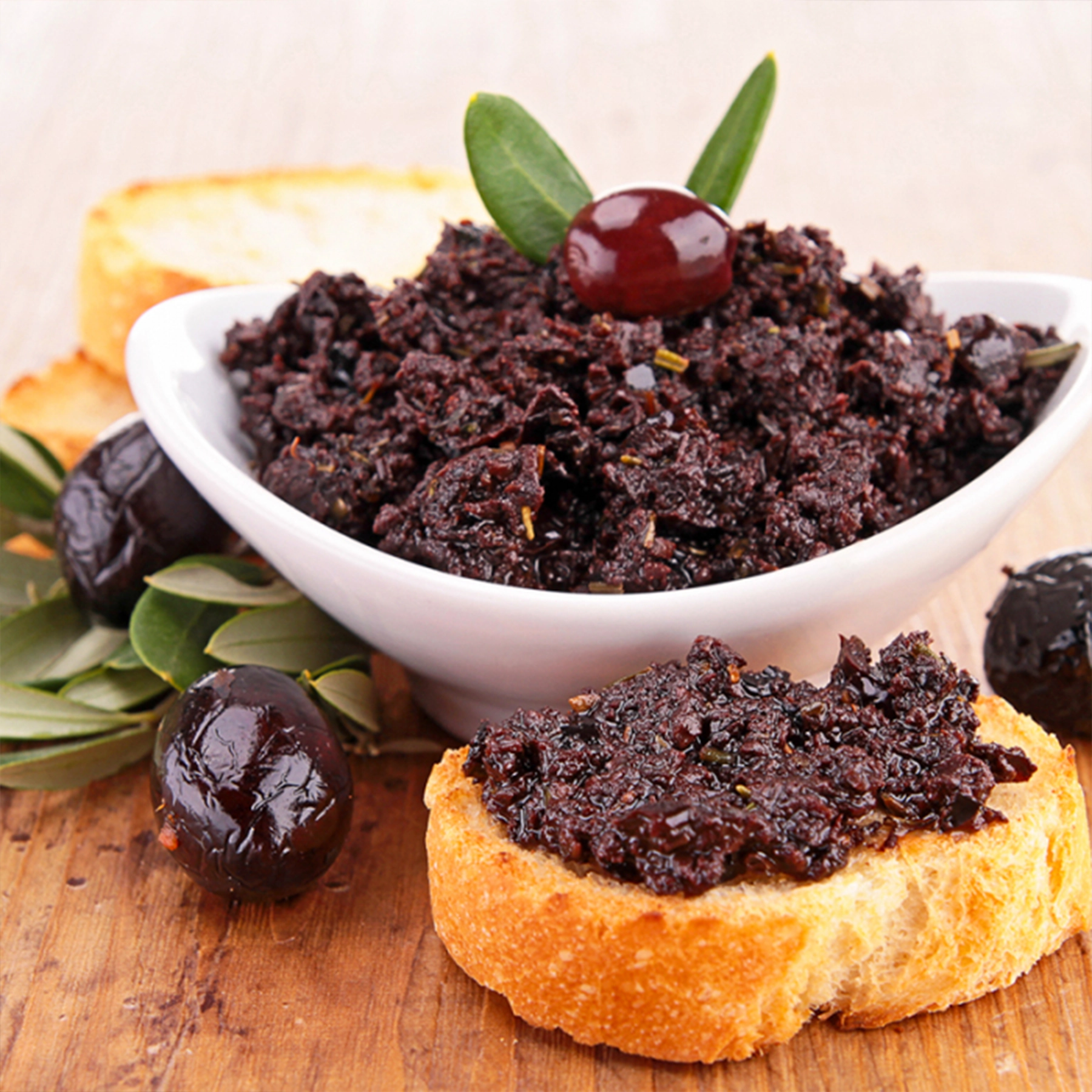 Marfuga Black Olive Spread on Sandwich