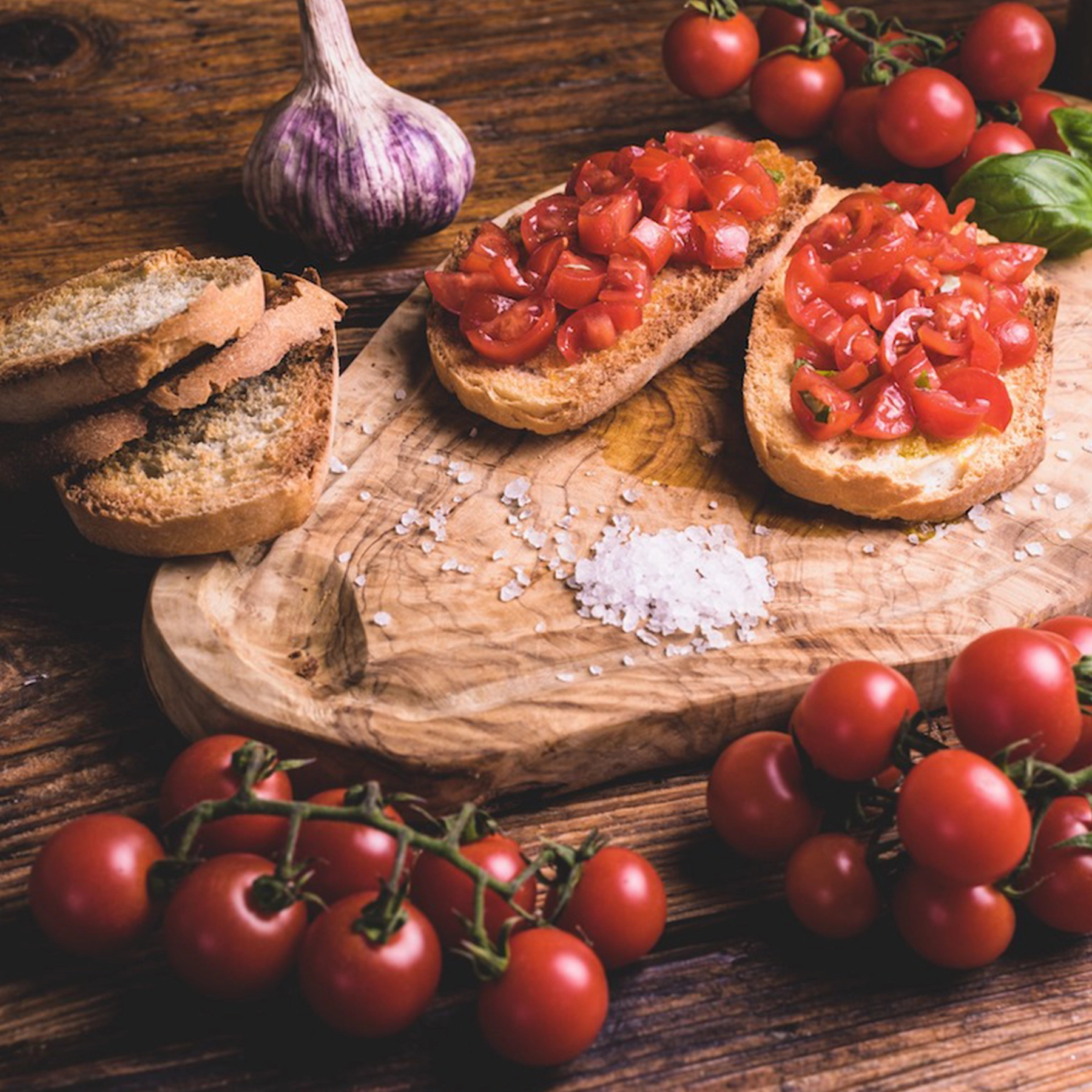 Italian Sauce on a Bruschetta