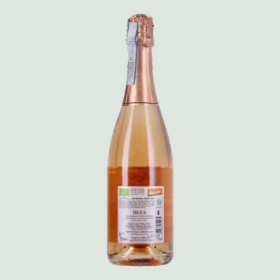 Back Label of Prosecco DOC Rosé Brut Nature Millesimato
