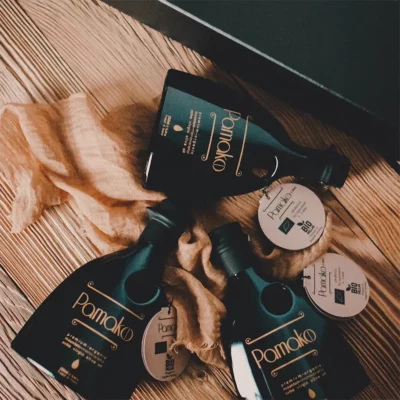 Three Bottles of High Phenolic EVOO by Pamako
