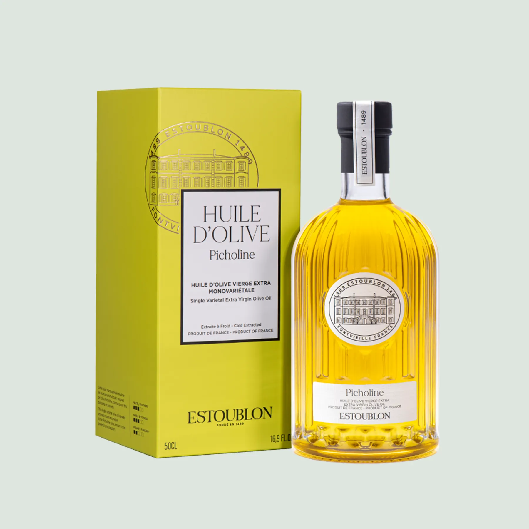 Picholine extra virgin olive oil bottle from Provence