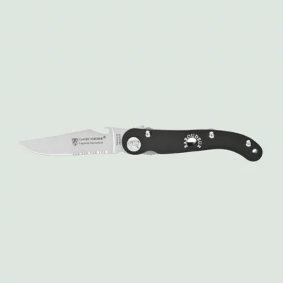 Pocket Knife With Black Aluminium Handle