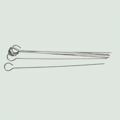 Flat Stainless Steel Skewers Set of 6