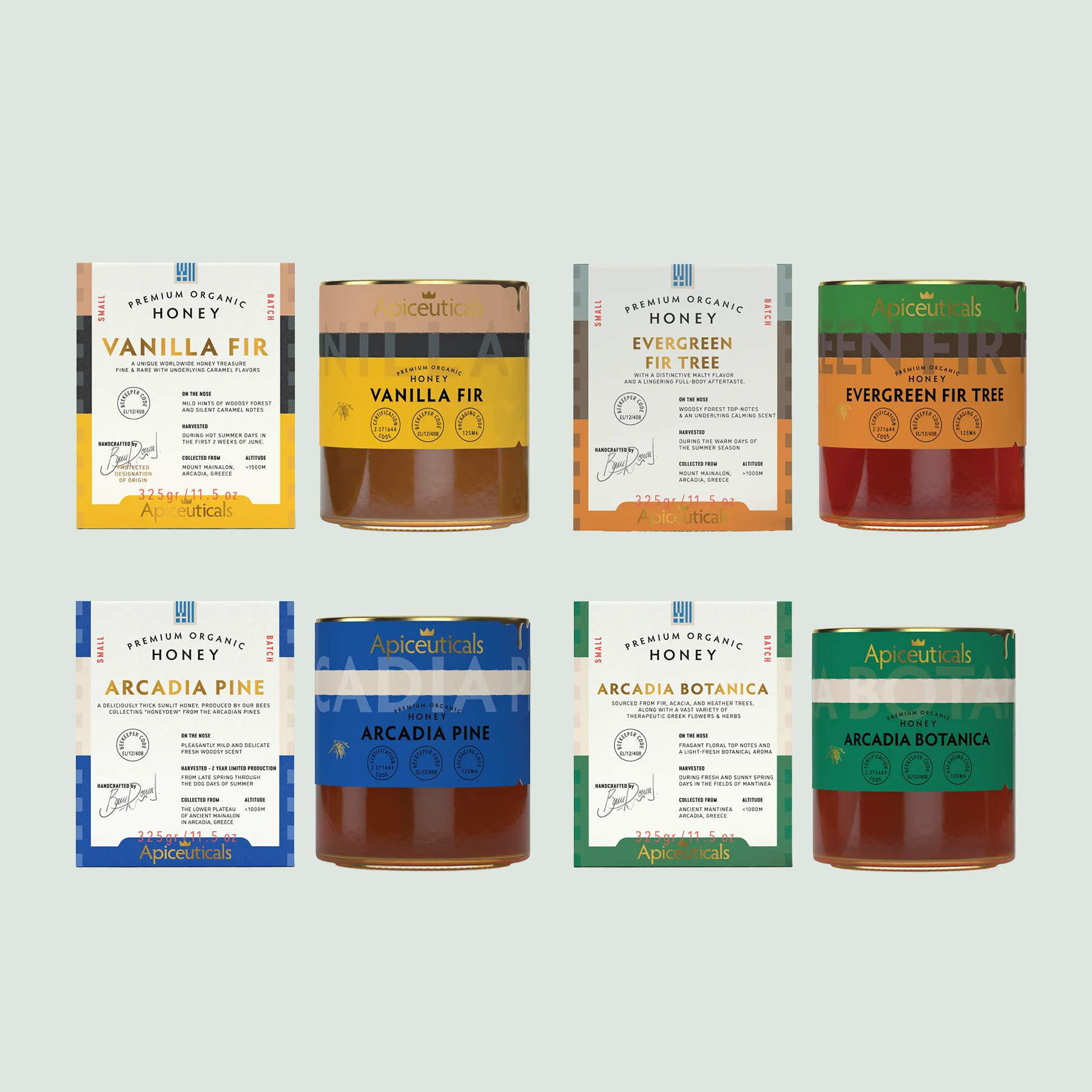 Apiceuticals Limited Reserve Organic Honey – Exclusive 4-Bottle Collection