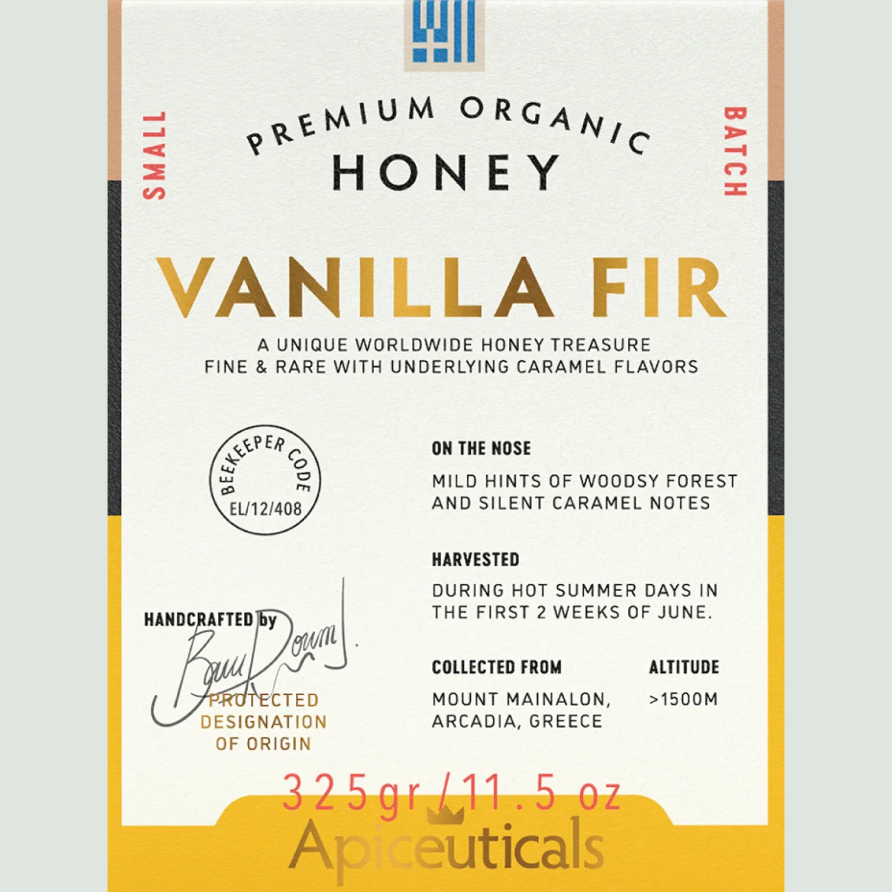 Limited Harvest Vanilla Fir Honey from Black Fir Trees