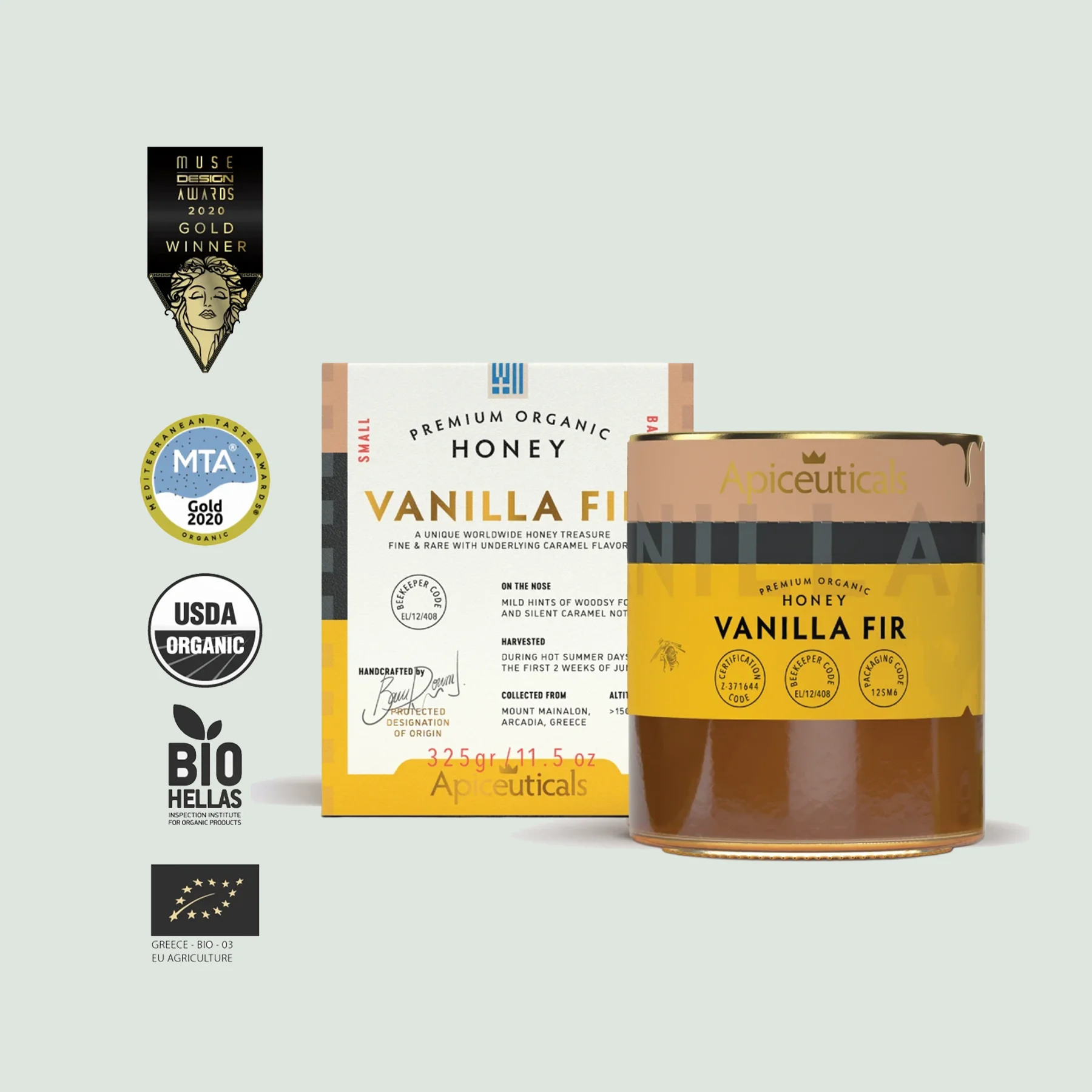 Apiceautical’s Vanilla Fir Premium Organic Honey