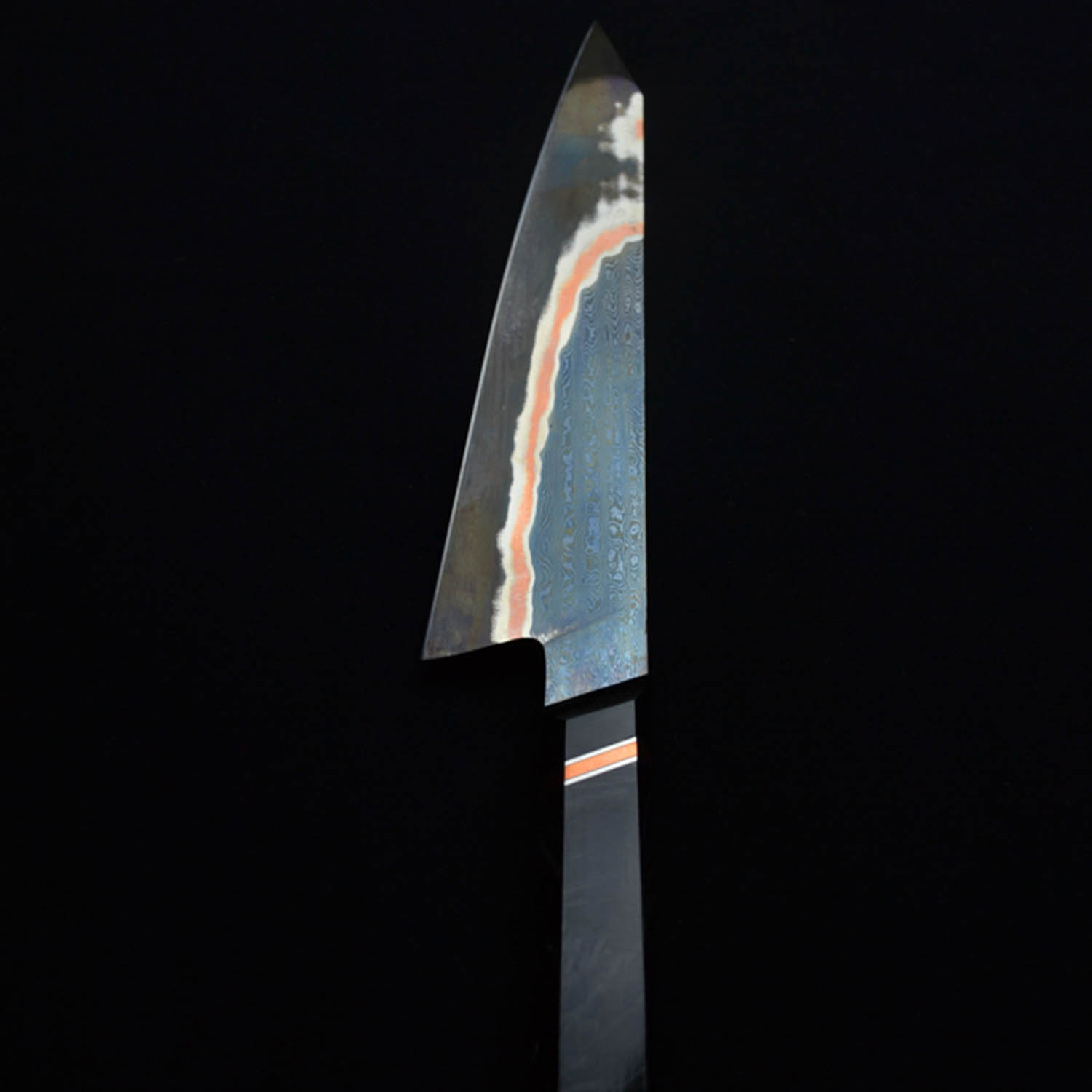 Dikristo Exclusive Dysis copper Damascus san mai k-tip gyuto - Image 5