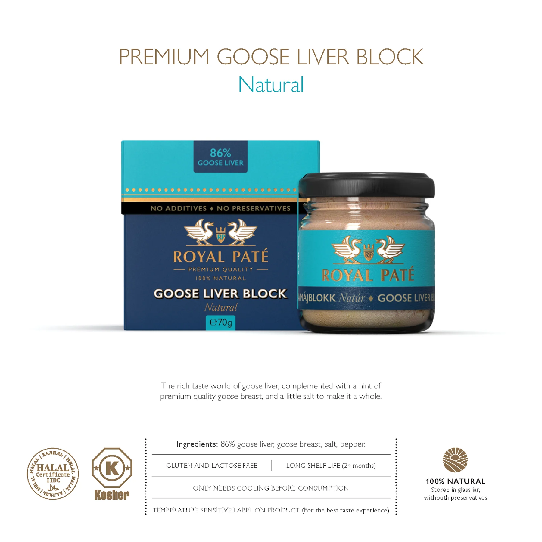 goose liver block natural