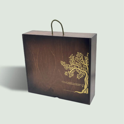 Wooden Box Dark Aged  (paspartou 4)