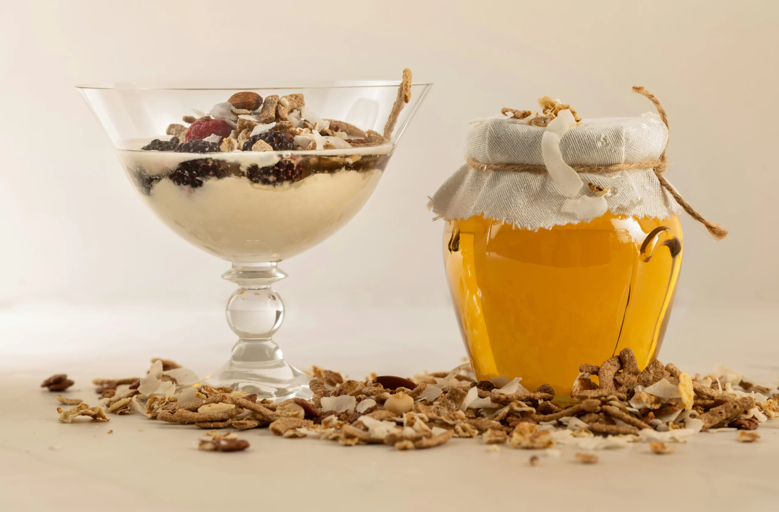 greek yogurt and honey