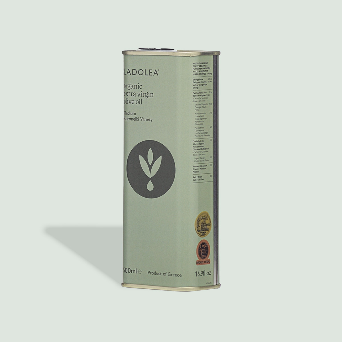 Ladolea Organic Extra Virgin Olive Oil, 500ml Tin - Image 3