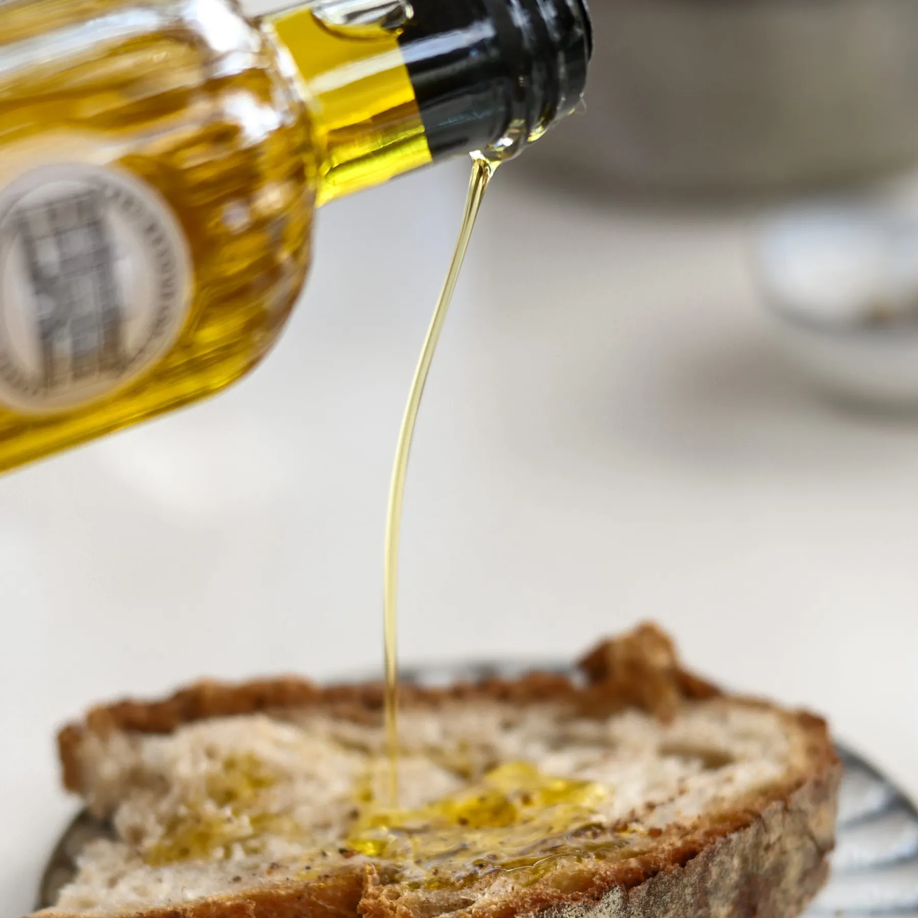 Mediterranean meal prepared with extra virgin olive oil