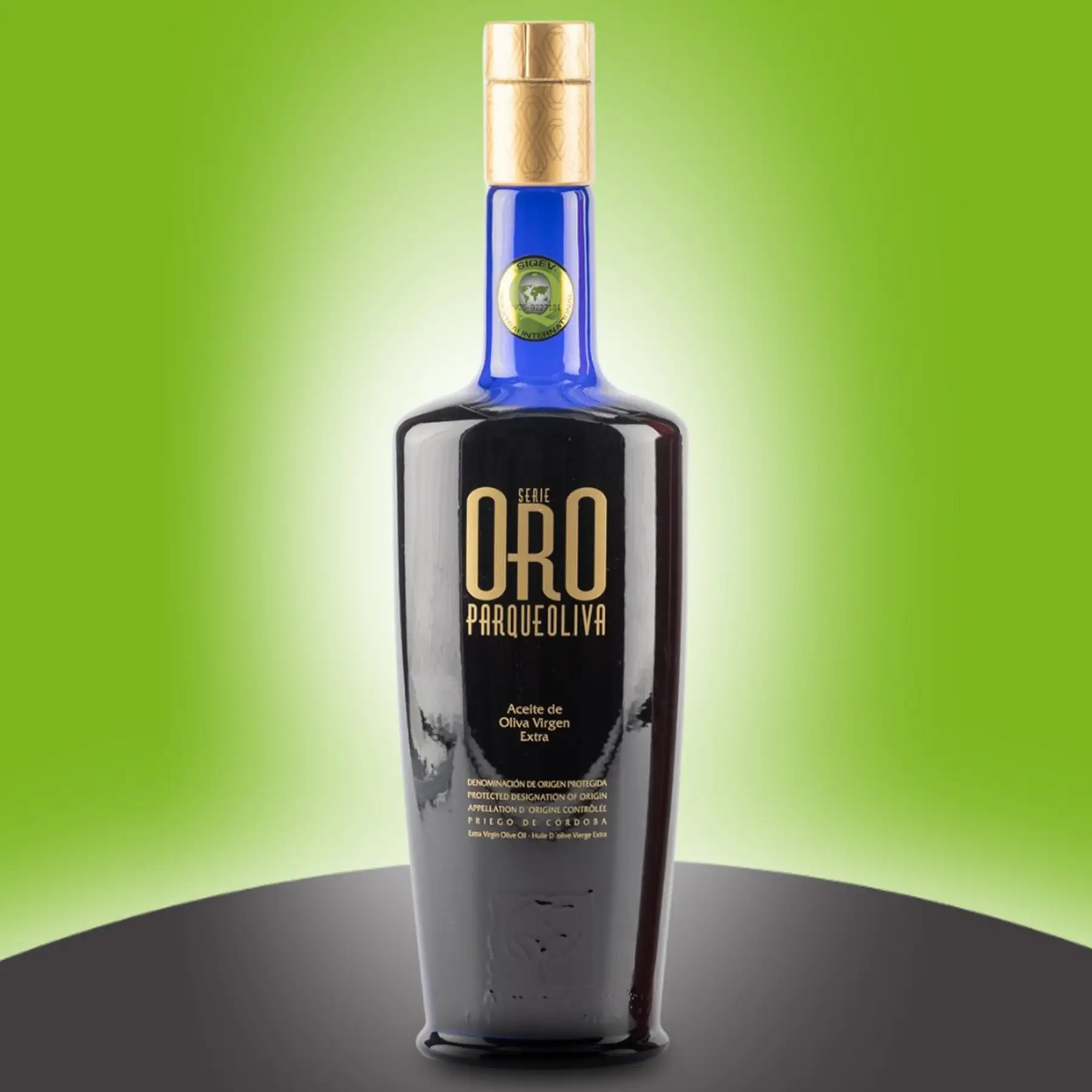Award-winning Almazaras de la Subbética EVOO in signature glass bottle