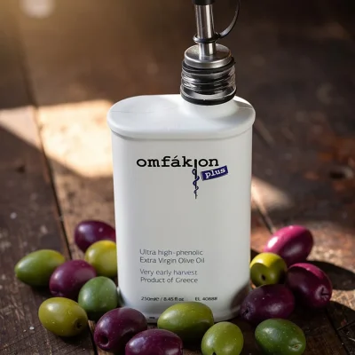 Premium Greek olive oil with high oleocanthal content
