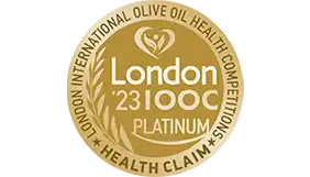 A 2023 London IOOC Platinum health claim, awarded to Atsas olive oil.