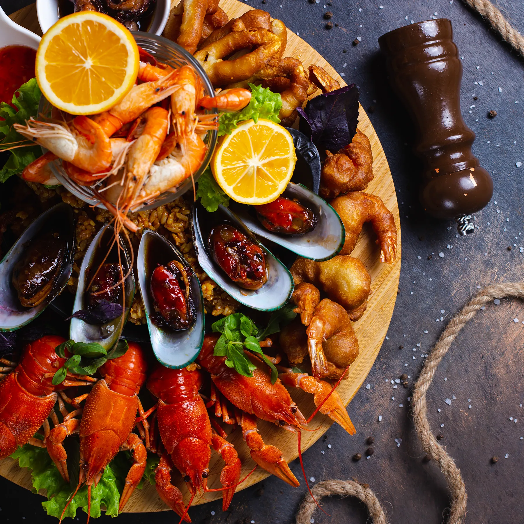 Cracking Lobster Shell with Stainless Steel Seafood Cracker