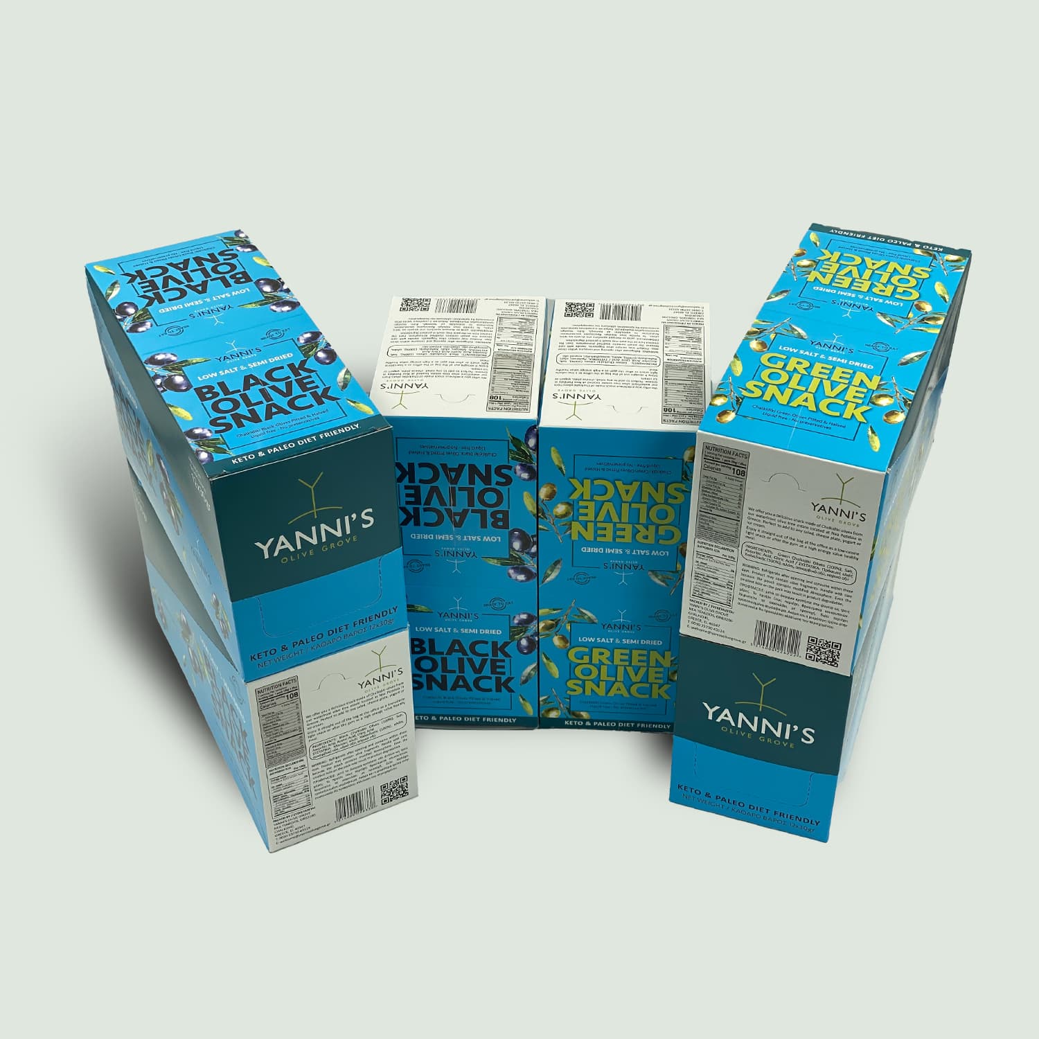 Healthy Black & Green Olive Snack Bulk Pack Bundle 72x30gr - Image 3