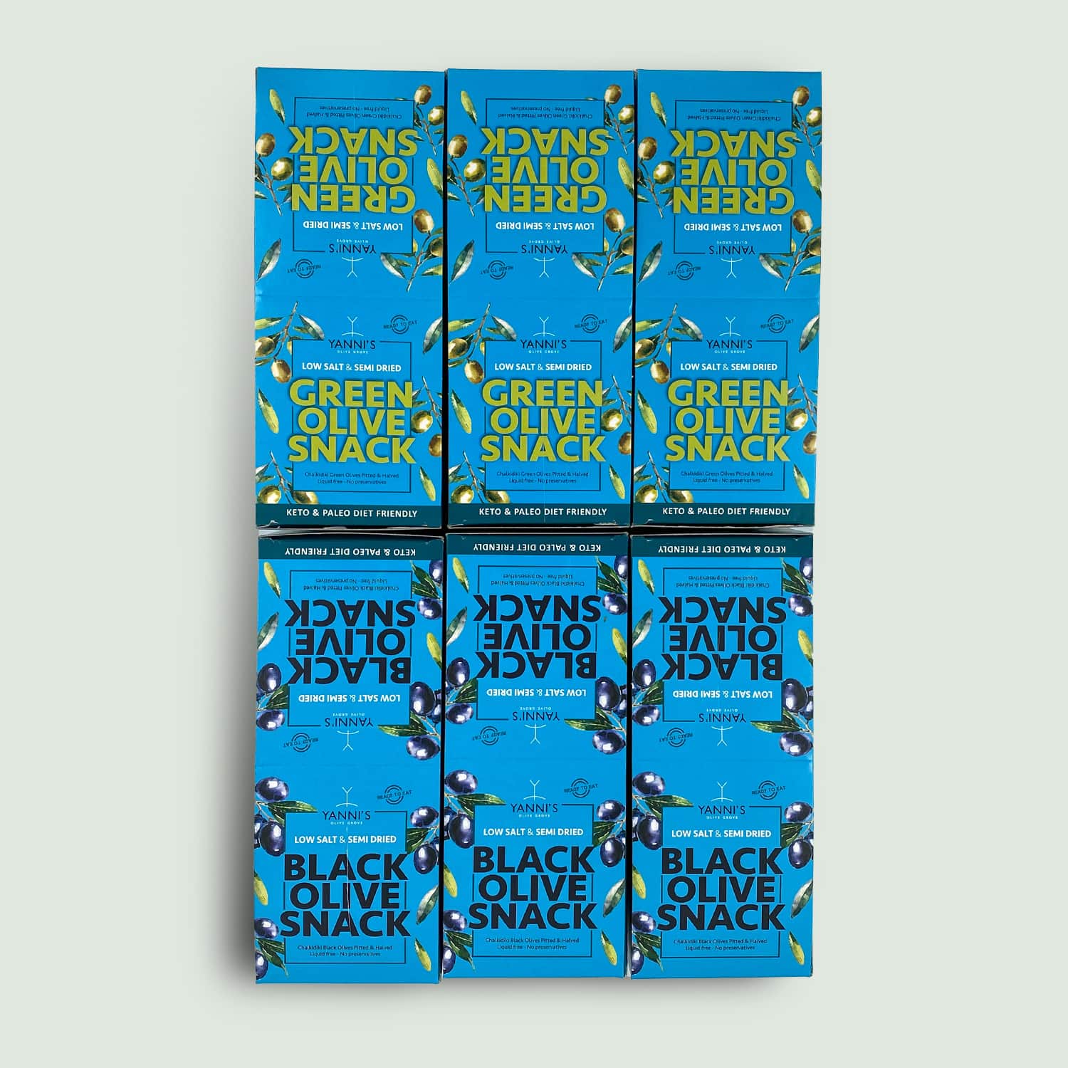 Healthy Black & Green Olive Snack Bulk Pack Bundle 72x30gr - Image 2